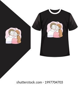 T-Shirt template, fully editable with torn clothes. EPS 10 Vector and   Makeup positive banner, artist t-shirt design,