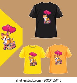T-Shirt template, fully editable with torn clothes. EPS 10 Vector Illustration Makeup positive banner, artist t-shirt design 