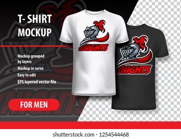 T-Shirt template of Knights offer logo.