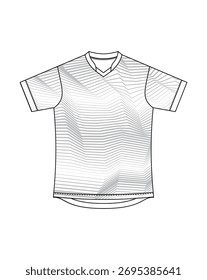 Plantilla de camiseta para hombre. Ilustración vectorial de una camiseta.