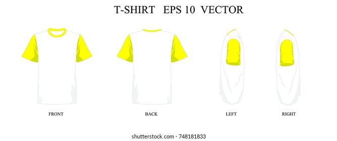 Download Vector Yellow T Shirt Mockup - Free PSD Mockups Smart Object and Templates to create Magazines ...