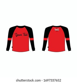 T-shirt template set, front, side, back view mockup. Vector eps 10 illustration.