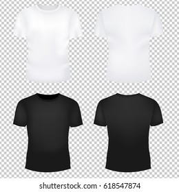 T-Shirt Template Set Gradient Mesh, Vector Illustration