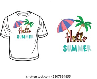  Tshirt template, Summer, design, Vector