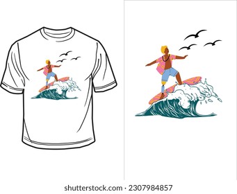  Tshirt template, Summer, design, Vector