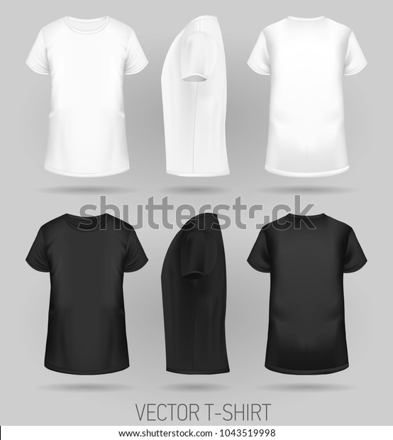 T Shirt Vorlage In Drei Dimensionen Vorder Seite Stock Vektorgrafik Lizenzfrei