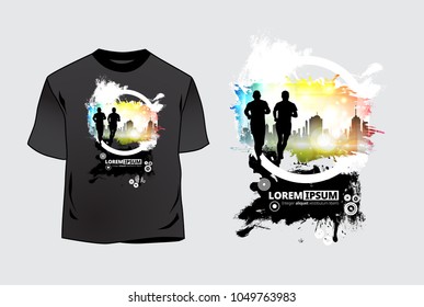 T-shirt template, vector
