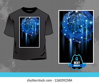 T-shirt template, vector