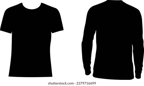  t-shirt templates collection, black  t-shirt