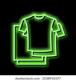 t-shirt textile clothing neon light sign vector. t-shirt textile clothing illustration