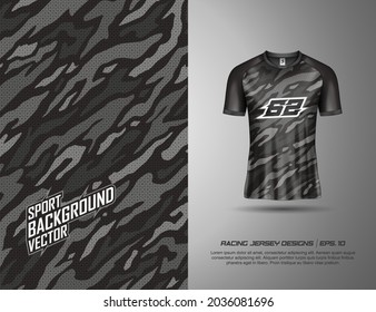 T-Shirt Textur entwirft sportabstrakten Hintergrund für Extrem-Jersey-Team, Rennen, Radfahren, Fußball, Gaming und Sport-Livery.