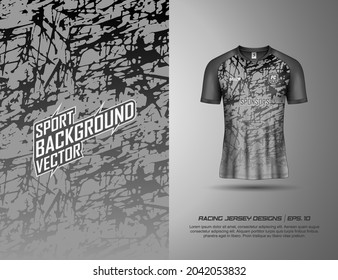 T-shirt texture designs sports abstract background for extreme jersey team, racing, cycling, football, gaming and sport livery.