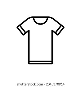 T-shirt thin line icon. Modern vector illustration.
