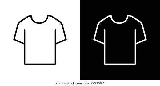 Tshirt thin line vector icon set.