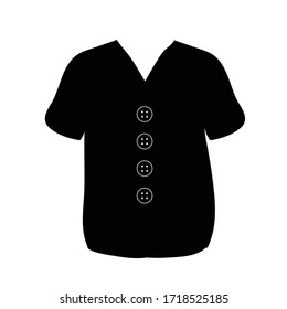 pantalones con tres botones. Ilustración vectorial.