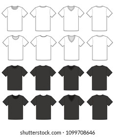 T-shirt top tee Fashion Flat Template