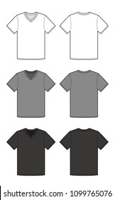 T-shirt top tee Fashion Flat Template