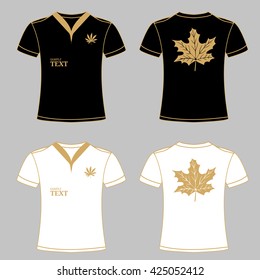 t-shirt with Tree leaf