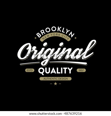 T-shirt typography design. Artwork apparel stamp. Vector illustration