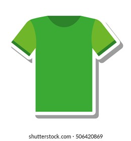 t-shirt uniform team icon vector illustration design