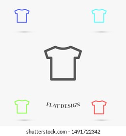 T-shirt vector 10 eps.T-shirt icon, linear sign isolated on white background icon.T-shirt Perfect Black pictogram illustration icon.T-shirt Vector White Blank Icon Symbol