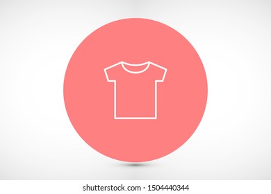 T-shirt vector 10 eps.T-shirt icon, linear sign isolated on white background icon.T-shirt Perfect Black pictogram illustration icon.T-shirt