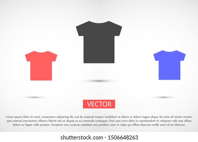 T-shirt vector 10 eps.T-shirt icon, linear sign isolated on white background icon.