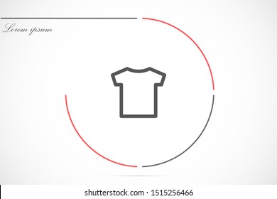 T-shirt vector 10 eps.T-shirt icon, linear sign isolated on white background icon.T-shirt Perfect Black pictogram illustration icon.T-shirt