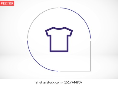 T-shirt vector 10 eps.T-shirt icon, linear sign isolated on white background icon.T-shirt Perfect Black pictogram illustration icon.T-shirt