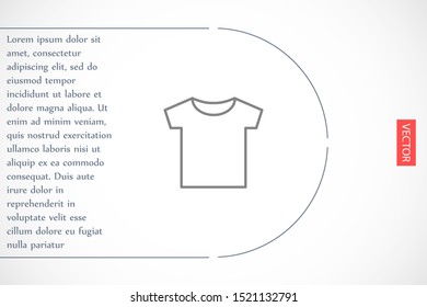 T-shirt vector 10 eps.T-shirt icon, linear sign isolated on white background icon.T-shirt Perfect Black pictogram illustration icon.T-shirt