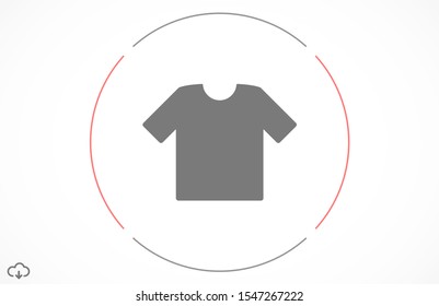 T-shirt vector 10 eps.T-shirt icon, linear sign isolated on white background icon.T-shirt Perfect Black pictogram illustration icon.T-shirt Vector White Blank Icon Symbol