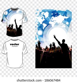 T-shirt. Vector 