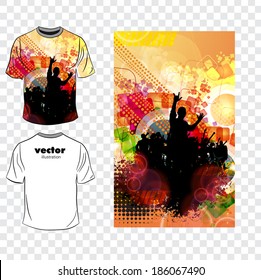 T-shirt. Vector 