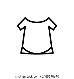 Tshirt Vector best Icon , Fashion Element Emblem Isolated Illustration , Media Black Company Outline Solid BAckground White
