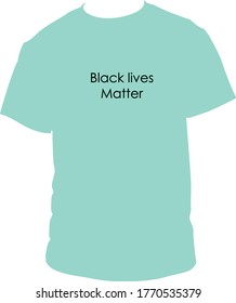 A tshirt vector with black lives matter on it
