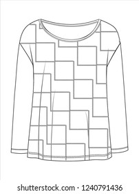 T-shirt vector cad design. T-shirt design.
