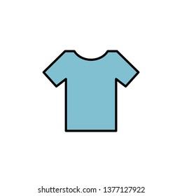 T-shirt vector color icon, sign, symbol