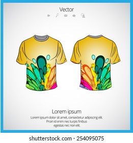 T-shirt. Vector design