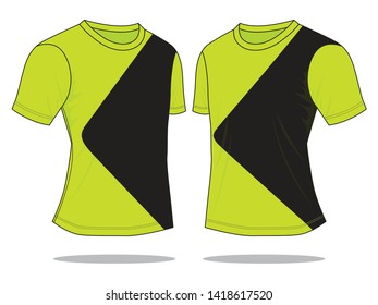 T-Shirt Vector Design (Reflective/Black)
: Perspective View