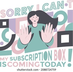 tshirt vector design for subscription box lover