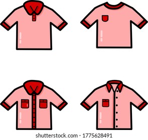 T-shirt vector graphics collection, Perfect for design materials, posters, etc.