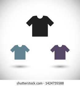 T-shirt vector icon 10 eps , Lorem ipsum Flat design
