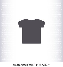 T-shirt vector icon 10 eps , Lorem ipsum Flat design