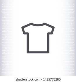 T-shirt vector icon 10 eps , Lorem ipsum Flat design