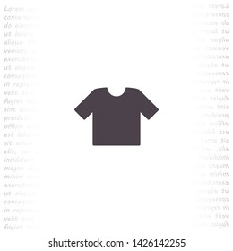 T-shirt vector icon 10 eps , Lorem ipsum Flat design