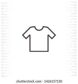 T-shirt vector icon 10 eps , Lorem ipsum Flat design