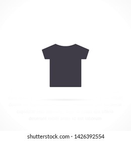 T-shirt vector icon 10 eps , Lorem ipsum Flat design