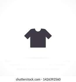 T-shirt vector icon 10 eps , Lorem ipsum Flat design