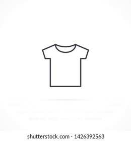 T-shirt vector icon 10 eps , Lorem ipsum Flat design