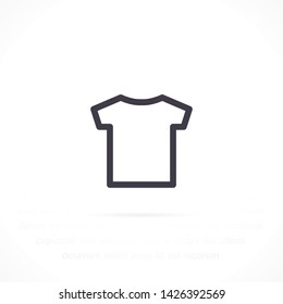 T-shirt vector icon 10 eps , Lorem ipsum Flat design
